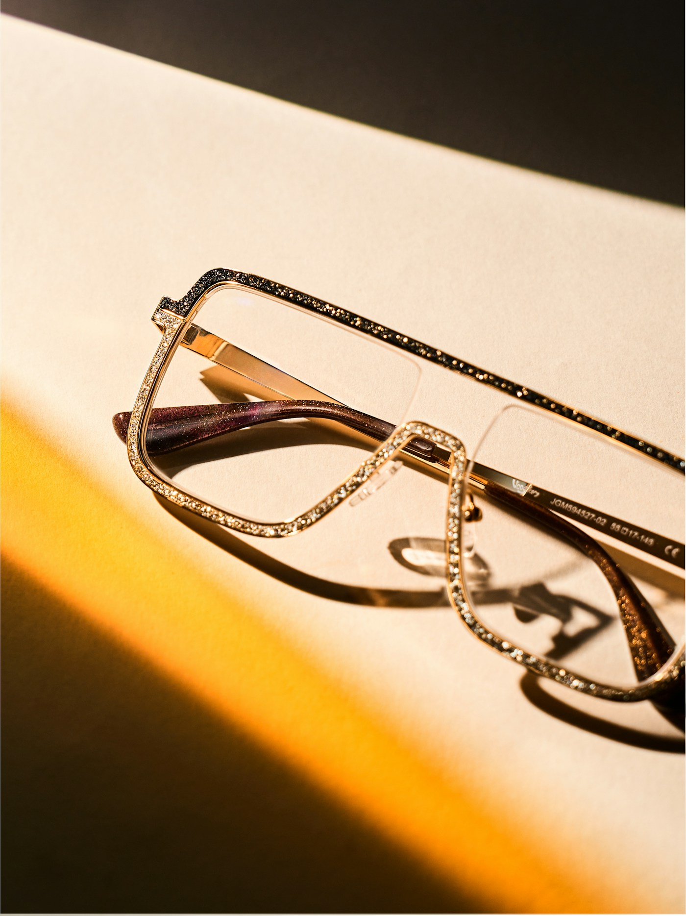 Luxury designer eyewear editorial — frames available at Visions Optique & Eyecare, North Scottsdale optical boutique